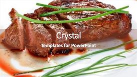  Presentation with charcoal - Amazing slide deck having barbecue on charcoal backdrop and a tawny brown colored foreground