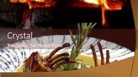  Presentation with barbecue - Slides with barbecue background and a wine colored foreground