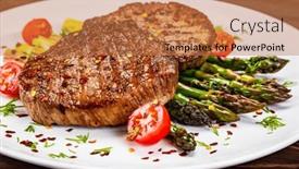  Presentation with asparagus - 