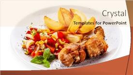  Presentation with fried chicken - 