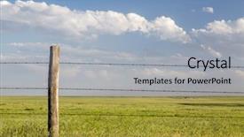  Presentation with cattle - Beautiful presentation featuring barbed wire cattle fence backdrop and a light gray colored foreground