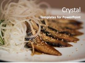Barbequed Prawn Salad With Shrimp PPT template 88 | CrystalGraphics