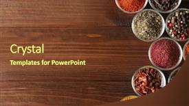  Presentation with barberry - Audience pleasing theme consisting of barberry - assortment of spices in glass backdrop and a tawny brown colored foreground