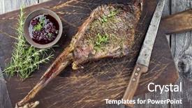  Presentation with cutting board - Beautiful PPT layouts featuring barbie - barbecue hauch of venison backdrop and a tawny brown colored foreground