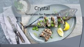  Presentation with barbecue food truck - Cool new theme with barbie - sliced barbecue bonito backdrop and a light gray colored foreground