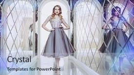  Presentation with barbie doll - PPT layouts enhanced with barbie doll - portrait of a beautiful elegant background and a light blue colored foreground