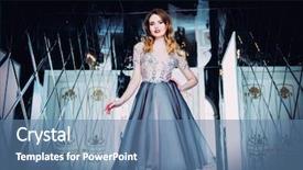  Presentation with barbie doll - Slide deck with barbie doll - portrait of a beautiful elegant background and a teal colored foreground