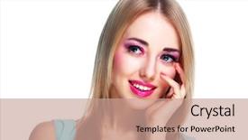  Presentation with barbie doll - Audience pleasing slides consisting of barbie doll - pretty woman with bright pink backdrop and a coral colored foreground