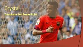  Presentation with neymar - Audience pleasing presentation consisting of barcelona-april-25-neymar-da backdrop and a coral colored foreground