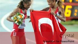  Presentation with erdogan - PPT theme consisting of barcelona-aug-1-erdogan background and a crimson colored foreground