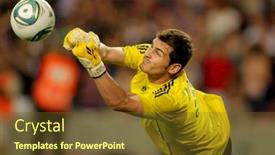  Presentation with real madrid football - Colorful PPT layouts enhanced with barcelona-aug-17-iker-casillas backdrop and a tawny brown colored foreground