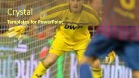  Presentation with real madrid football - PPT layouts consisting of barcelona-aug-17-iker-casillas background and a tawny brown colored foreground
