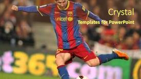  Presentation with messi - Presentation with barcelona-feb-20-messi background and a tawny brown colored foreground