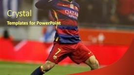  Presentation with kings - Presentation design featuring barcelona-jan-13-arda-turan background and a tawny brown colored foreground