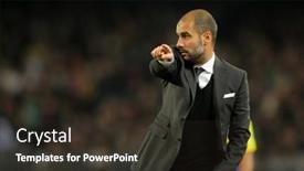  Presentation with january - Theme consisting of barcelona-jan-2-josep-guardiola background and a tawny brown colored foreground