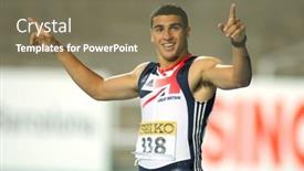  Presentation with great britain - Colorful slide set enhanced with barcelona-july-11-adam-gemili backdrop and a violet colored foreground