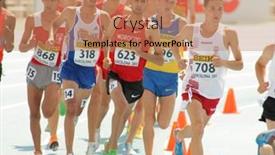  Presentation with athletics - Amazing slides having barcelona-july-13-competitors backdrop and a  colored foreground