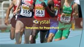  Presentation with athletics - Audience pleasing presentation theme consisting of barcelona-july-13-edwin-kiplagat backdrop and a tawny brown colored foreground