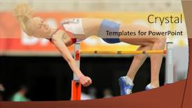  Presentation with athletics - Presentation featuring barcelona-july-13-oksana-krasnokutskaya background and a lemonade colored foreground