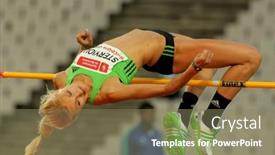  Presentation with athletics - Colorful theme enhanced with barcelona-july-22-antonia-stergiou backdrop and a coral colored foreground