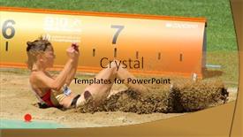  Presentation with athletics - Presentation with barcelona-july-27-nadja-kather background and a gold colored foreground