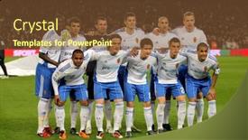  Presentation with camp - Cool new presentation theme with barcelona-march-5-real-zaragoza backdrop and a tawny brown colored foreground