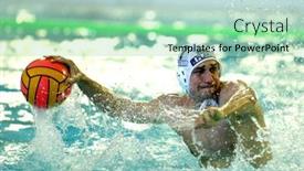  Presentation with water polo - PPT layouts having barcelona-may-17-vasas background and a mint green colored foreground