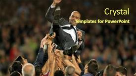  Presentation with coach - Beautiful presentation design featuring barcelona-may-5-fc-barcelona backdrop and a  colored foreground