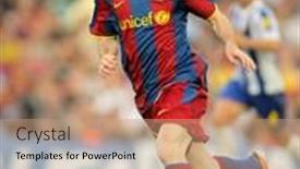  Presentation with messi - Colorful theme enhanced with barcelona-may-8-leo-messi backdrop and a coral colored foreground