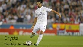  Presentation with kings - Slide deck consisting of barcelona-oct-29-sami-khedira background and a gold colored foreground