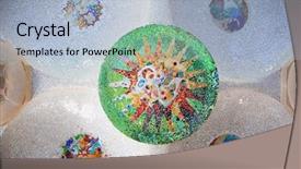  Presentation with mosaic law - Slide set featuring barcelona park guell of gaudi background and a  colored foreground