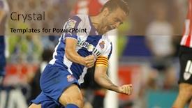  Presentation with goal - Presentation having barcelona-sep-23-sergio-garcia background and a coral colored foreground