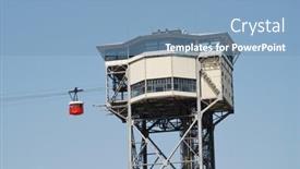  Presentation with docks - Presentation design featuring barcelona-spain-april-19-2018 background and a teal colored foreground