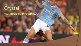  Presentation with camp - Audience pleasing PPT theme consisting of barcelona-spain-aug-19-manchester backdrop and a tawny brown colored foreground