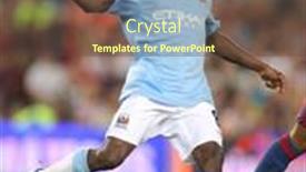  Presentation with camp - Slides featuring barcelona-spain-aug-19-manchester background and a tawny brown colored foreground