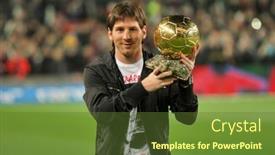  Presentation with december - PPT theme enhanced with barcelona-spain-dec-12-messi background and a tawny brown colored foreground