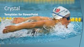  Presentation with champion - Cool new presentation theme with barcelona-spain-june-10-australian backdrop and a teal colored foreground