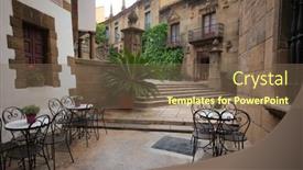  Presentation with complex - Presentation featuring barcelona-spain-may-11-poble background and a violet colored foreground