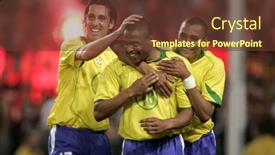  Presentation with edu - Audience pleasing theme consisting of barcelona-spain-may-25-brazilians backdrop and a tawny brown colored foreground