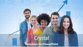  Presentation with hippie - Amazing slide set having barchart - digital composite of hippie business backdrop and a ocean colored foreground