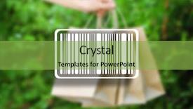  Presentation with wholesale - Audience pleasing presentation theme consisting of barcode on blurred background wholesale and retail concept backdrop and a seafoam green colored foreground