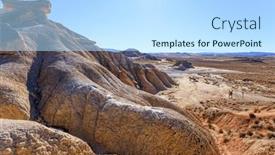  Presentation with journey - Slides consisting of bardenas-reales-the-spanish-province background and a sky blue colored foreground