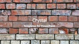  Presentation with old brick wall texture - Presentation enhanced with bare brick wall texture old background and a coral colored foreground