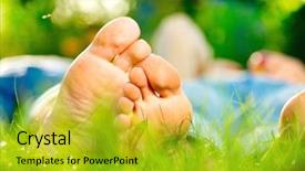  Presentation with grass - Beautiful slide set featuring casino security - playing card layed out isolated backdrop and a red colored foreground