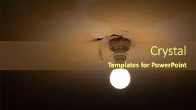  Presentation with light bulb - Slide deck consisting of bare-light-bulb background and a tawny brown colored foreground