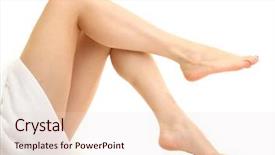  Presentation with white and black woman climbing ladders - PPT layouts having bare women - beautiful woman legs isolated background and a  colored foreground