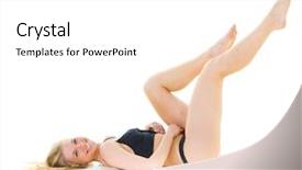  Presentation with baby s foot feet - Theme having bare women - feet isolated nude background and a  colored foreground