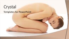  Presentation with young sing woman singing young - Cool new presentation with bare women - young beautiful spa woman curled backdrop and a lemonade colored foreground