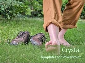 Barefoot Walking Earthing And Grounding Concept PPT Template ...