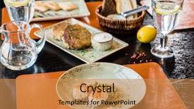  Presentation with bunch of green peas - Amazing presentation having barfood - egg with green peas backdrop and a  colored foreground